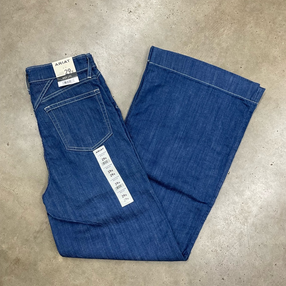 Ariat Women's Wide Leg Ultra High Rise Denim Jeans